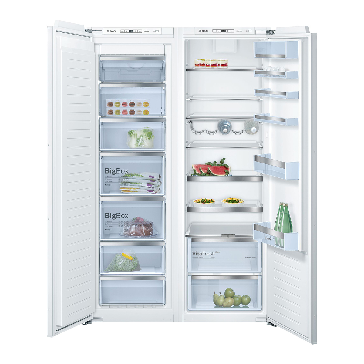 یخچال و فریزر دوقلو تو کار بوش مدل KIR81AF30 – GIN81AE30