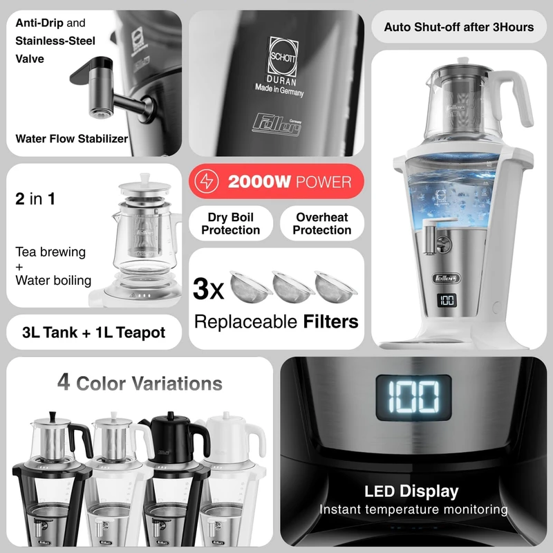 چای ساز فلر مدل TS390